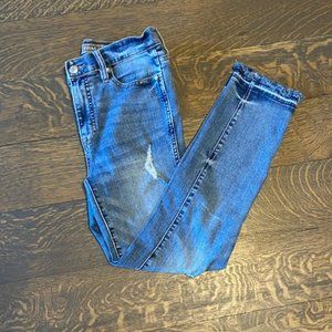 JCrew Point Sur Jeans with Frayed Hems, Size 25